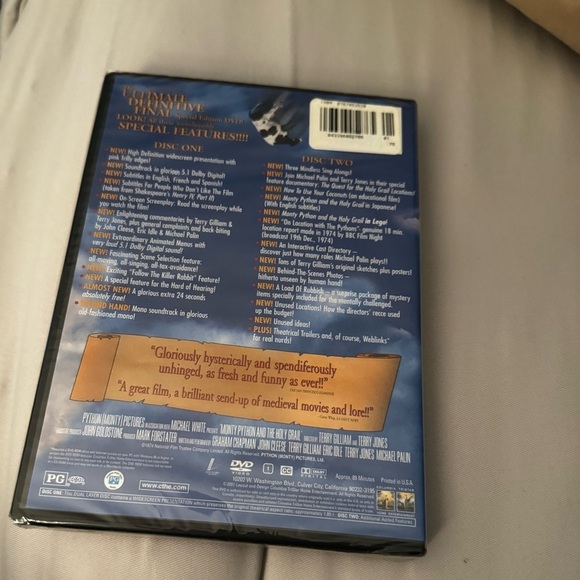 NEW SEALED MONTY PYTHON & THE HOLY GRAIL (DVD, 2 Disc Set) Special Edition VTG - Picture 4 of 6